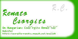 renato csorgits business card